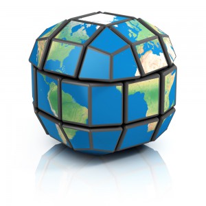 world globe rubiks
